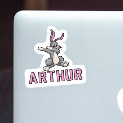 Dabbing Hare Sticker Arthur Image