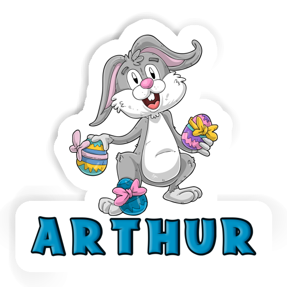 Autocollant Arthur Lapin de Pâques Image