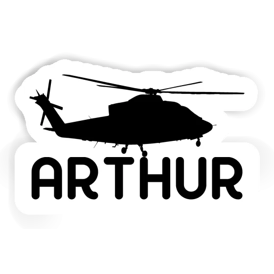 Sticker Arthur Helicopter Gift package Image