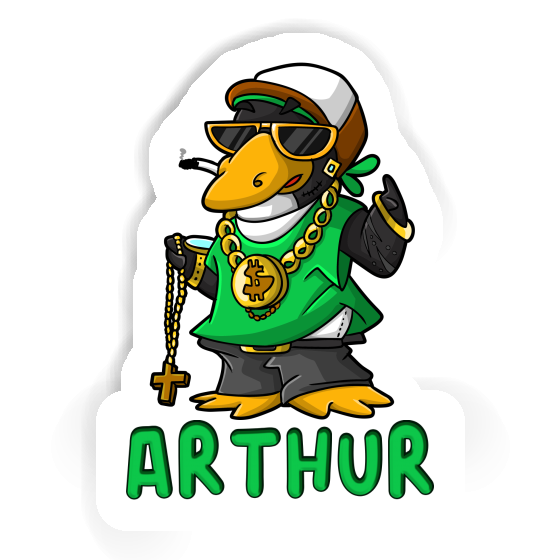 Arthur Autocollant Pingouin hip-hop Laptop Image