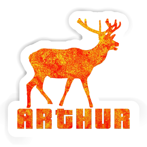 Deer Sticker Arthur Laptop Image