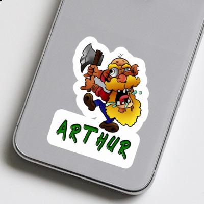 Sticker Arthur Lumberjack Laptop Image