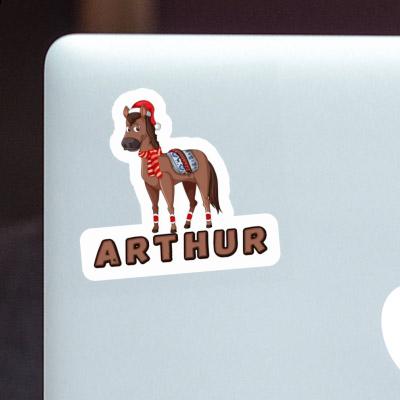 Arthur Sticker Christmas Horse Gift package Image