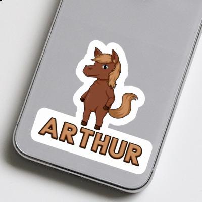 Arthur Autocollant Cheval Image