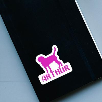 Autocollant Arthur Chien Notebook Image