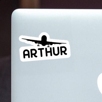 Sticker Arthur Airplane Laptop Image