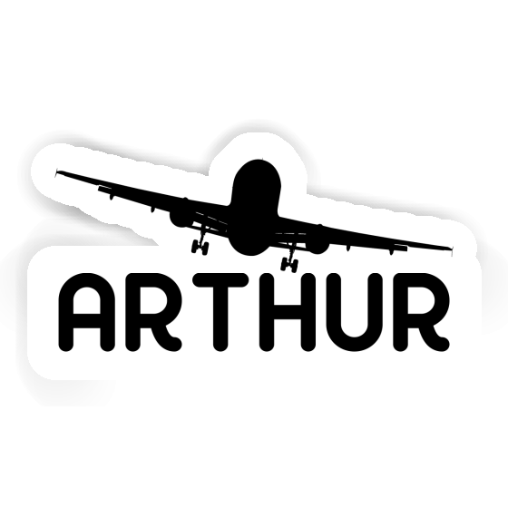 Sticker Arthur Airplane Gift package Image