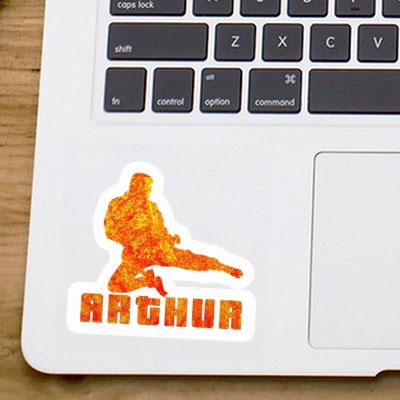 Arthur Sticker Karateka Laptop Image