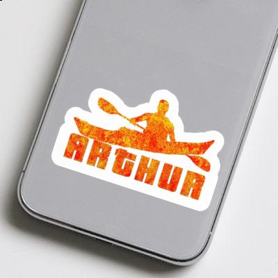 Sticker Kayaker Arthur Laptop Image