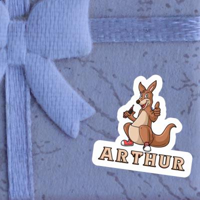 Kangourou Autocollant Arthur Notebook Image