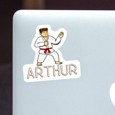 Sticker Arthur Karateka Laptop Image