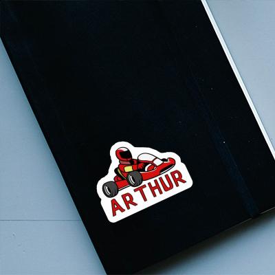 Sticker Arthur Kart Driver Notebook Image