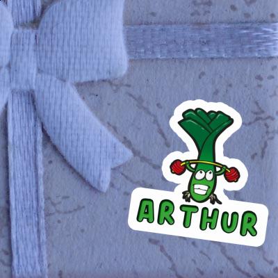 Sticker Weightlifter Arthur Laptop Image