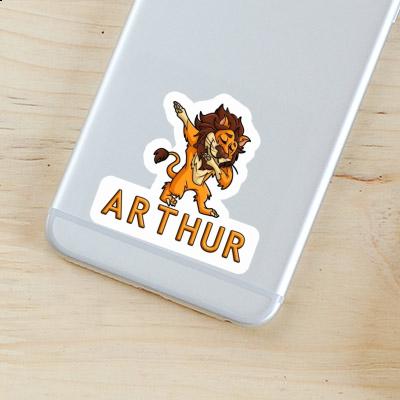 Arthur Autocollant Lion Notebook Image