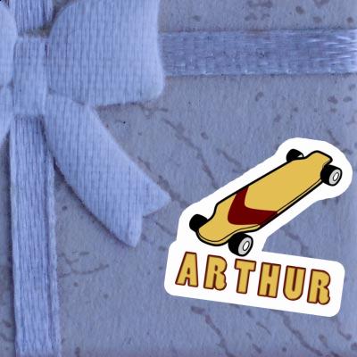 Longboard Sticker Arthur Laptop Image