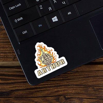 Mittelfinger Sticker Arthur Image