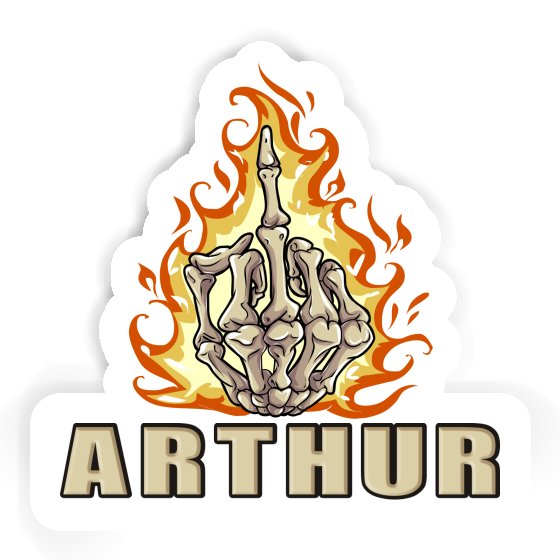 Sticker Arthur Middlefinger Gift package Image