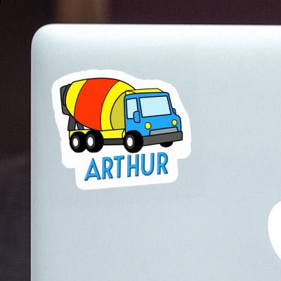 Camion malaxeur Autocollant Arthur Laptop Image