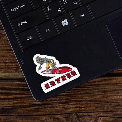 Arthur Sticker Surfer Image