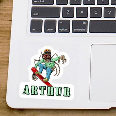 Aufkleber Arthur Snowboarder Gift package Image