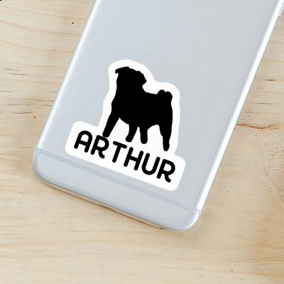 Sticker Pug Arthur Image