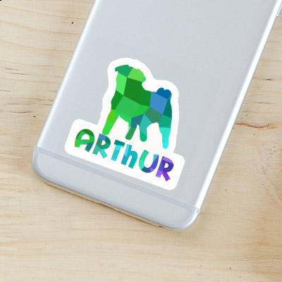 Pug Sticker Arthur Gift package Image