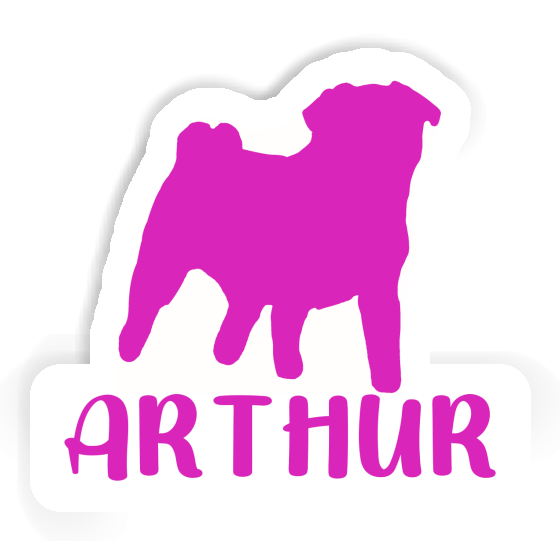 Pug Sticker Arthur Gift package Image