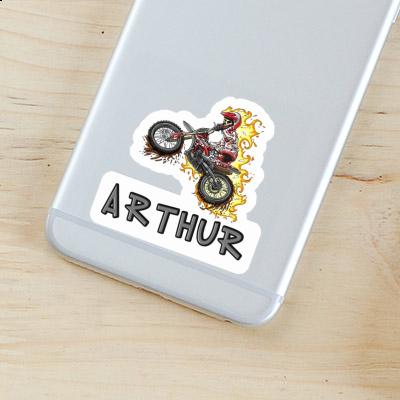 Motocrosser Autocollant Arthur Notebook Image