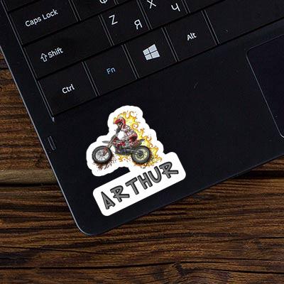 Motocrosser Sticker Arthur Laptop Image