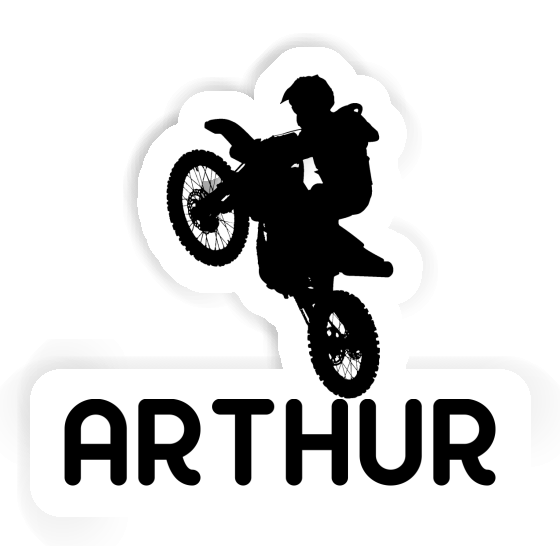 Sticker Arthur Motocross-Fahrer Gift package Image