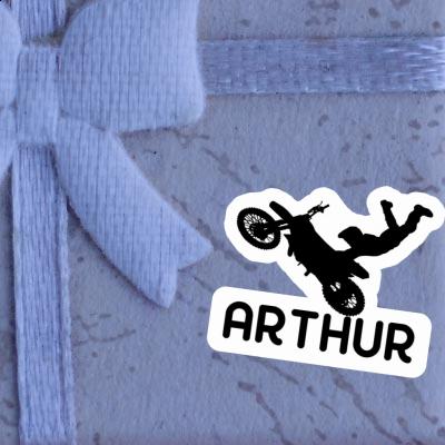 Autocollant Arthur Motocrossiste Image