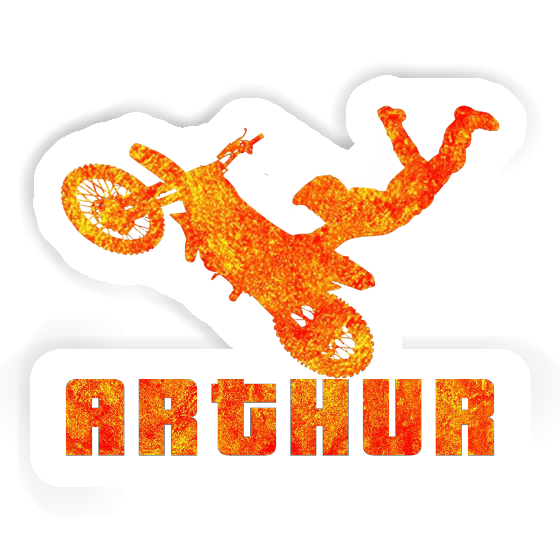 Arthur Sticker Motocross Rider Image