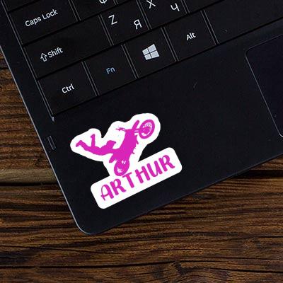 Sticker Motocross Rider Arthur Laptop Image