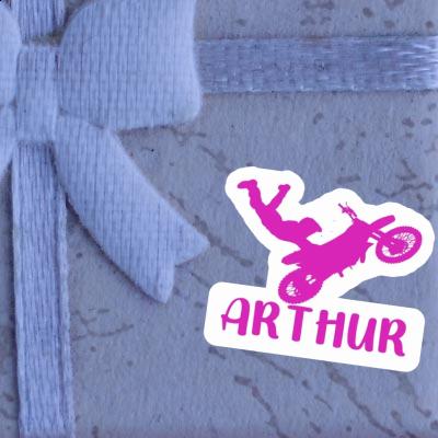 Arthur Sticker Motocross-Fahrer Image