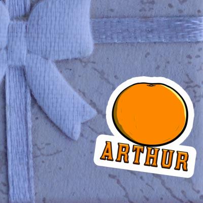 Sticker Arthur Orange Laptop Image