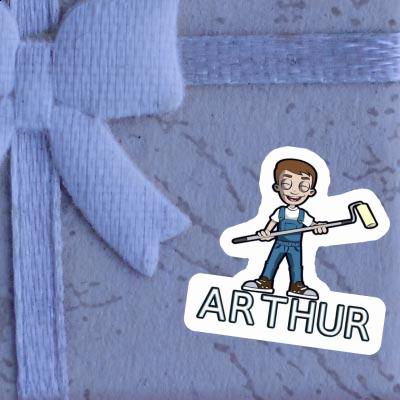 Sticker Arthur Painter Notebook Image