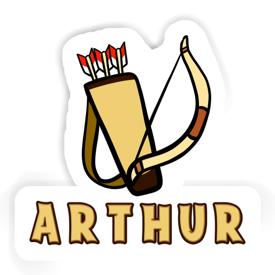 Arrow Bow Sticker Arthur Gift package Image