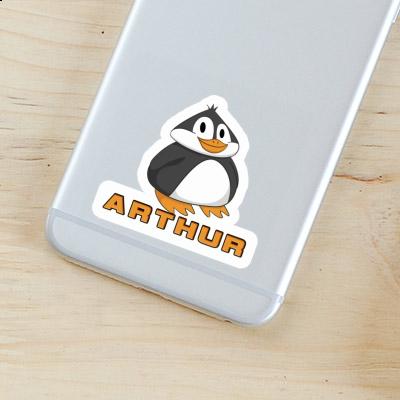 Sticker Fat Penguin Arthur Laptop Image