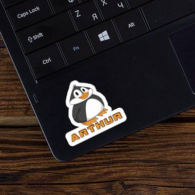 Sticker Fat Penguin Arthur Gift package Image