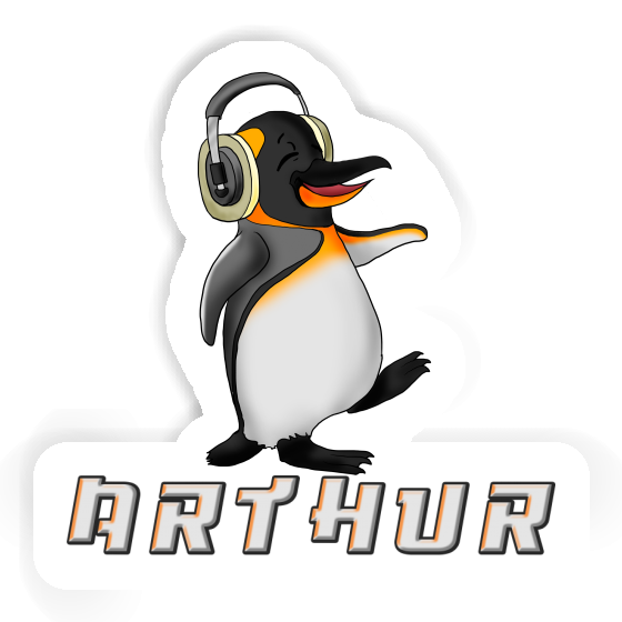 Sticker Music Penguin Arthur Image