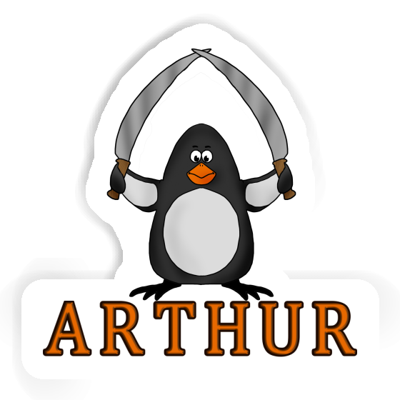 Arthur Sticker Fighting Penguin Gift package Image