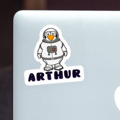 Sticker Pinguin Arthur Laptop Image