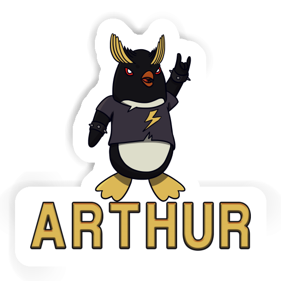 Pinguin Aufkleber Arthur Laptop Image