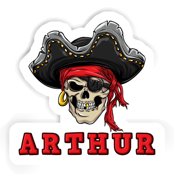 Sticker Pirate-Head Arthur Notebook Image