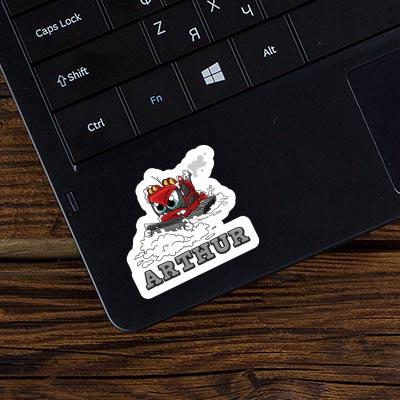 Sticker Snowcat Arthur Laptop Image