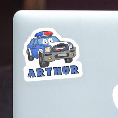 Polizeiauto Sticker Arthur Notebook Image