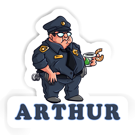 Sticker Arthur Police Officer Image