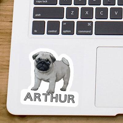 Sticker Arthur Pug Gift package Image