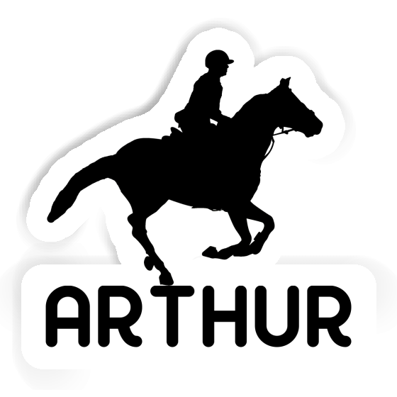 Horse Rider Sticker Arthur Notebook Image