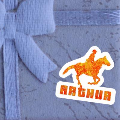 Sticker Arthur Horse Rider Laptop Image